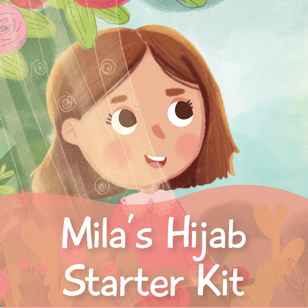 Mila's Hijab Starter Kit is a fun activity for young girls to decorate their very own hijab as they get ready to embark on their lifelong spiritual journey with the beautiful hijab. 